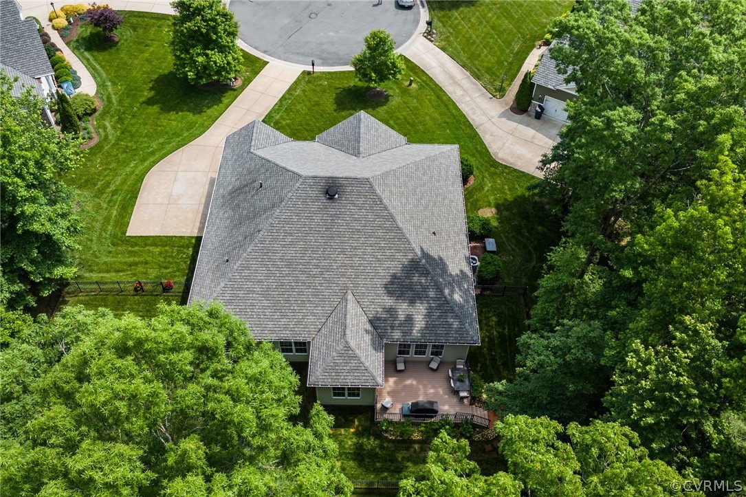 168 Button Bush Road Richmond, VA 23238 - Photo 40 of 42 an aerial view of a house with outdoor space