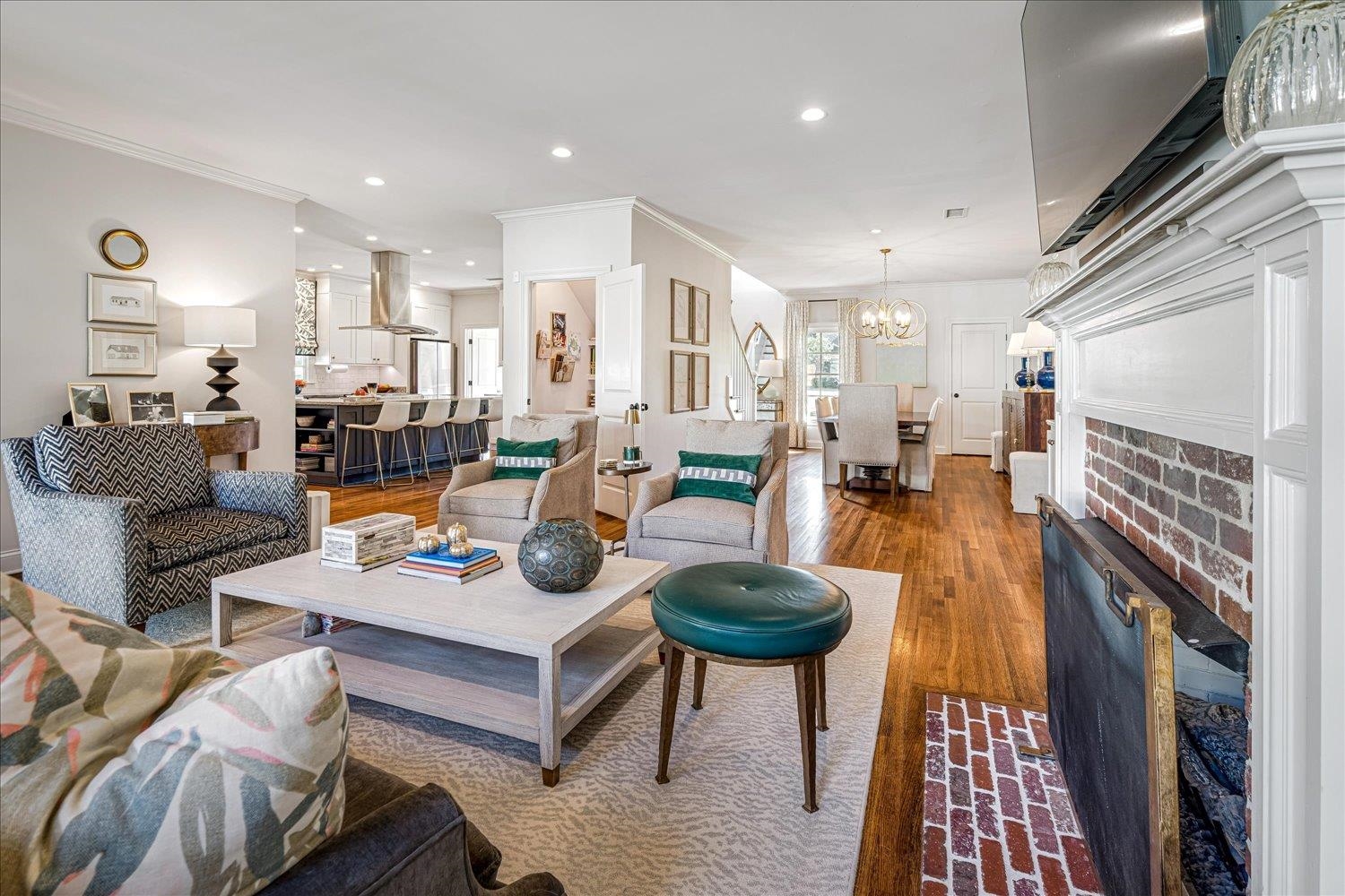 3682 Oakley Avenue Memphis, TN 38111 - Photo 12 of 34 a living room with furniture and a fireplace