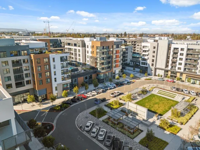 a view of a city with tall buildings