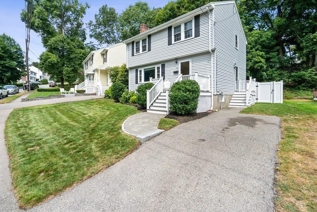 36 Intervale Road Waltham, MA 02453 - Photo 29 of 38 a view of a house with backyard and garden