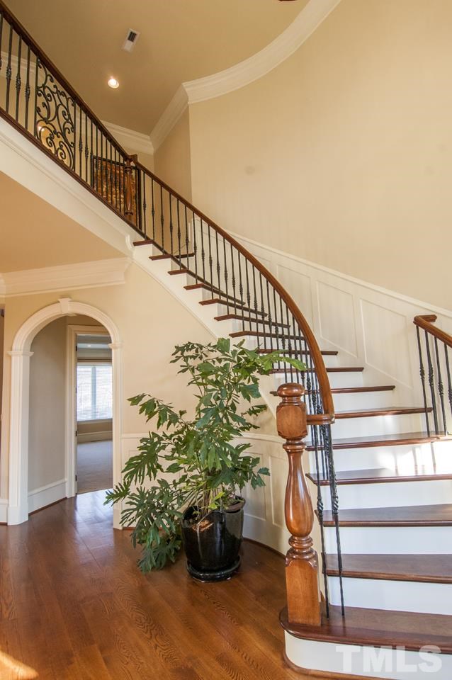 11200 Jonas Ridge Lane Raleigh, NC 27613 - Photo 3 of 25 a view of entryway with wooden floor