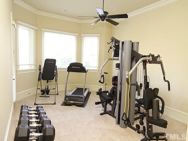 11200 Jonas Ridge Lane Raleigh, NC 27613 - Photo 22 of 25 a view of a room with gym equipment