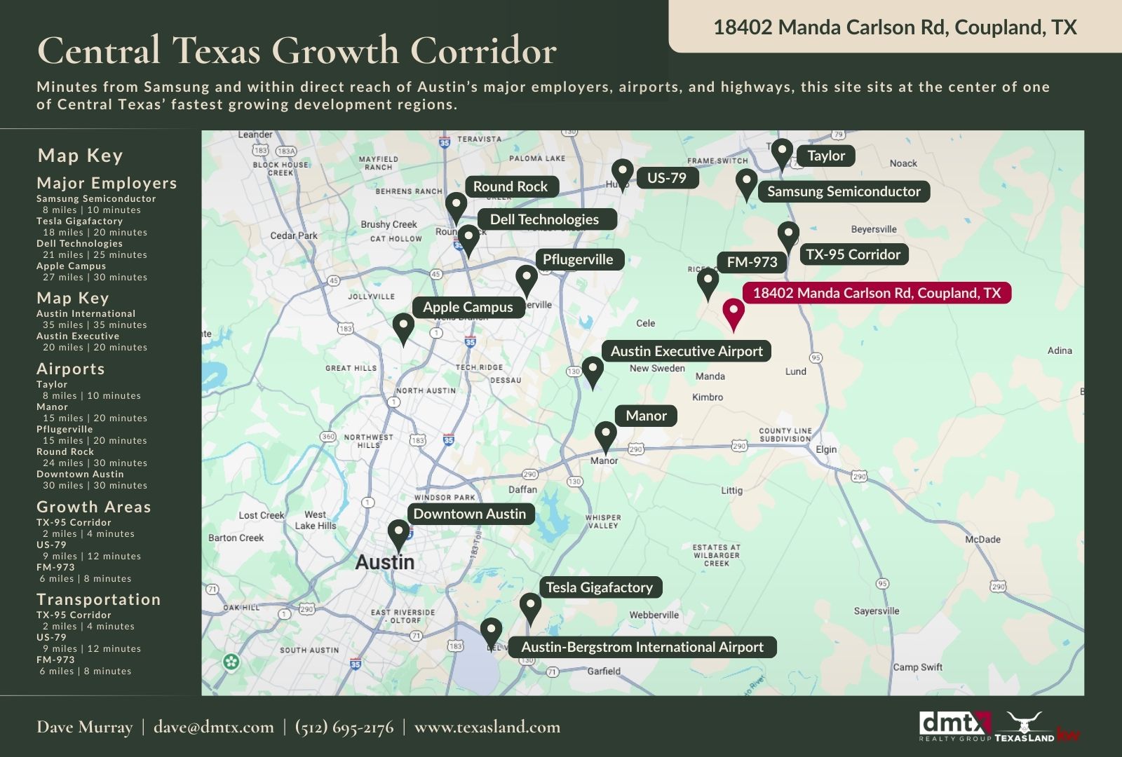 18402 Manda Carlson Road Coupland, TX 78615 - Photo 13 of 29 Map - Central Texas Growth Corridor
