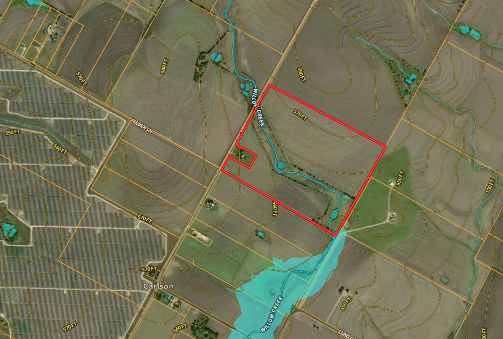 18402 Manda Carlson Road Coupland, TX 78615 - Photo 2 of 29 Approximate Boundary Lines