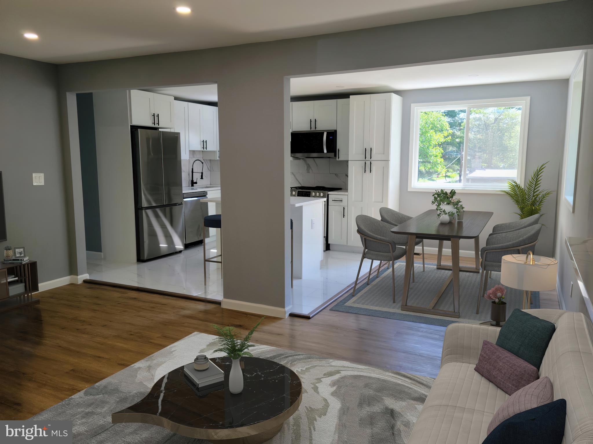 8825 Lanier Drive Silver Spring, MD 20910 - Photo 4 of 56 Staged living room, dining room