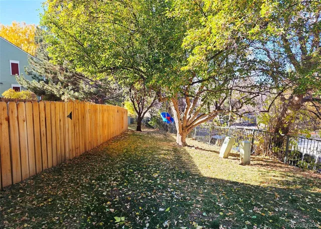 a view of yard with tree