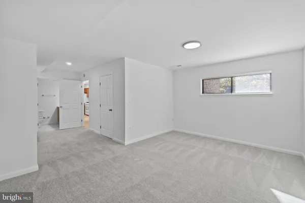 a view of an empty room