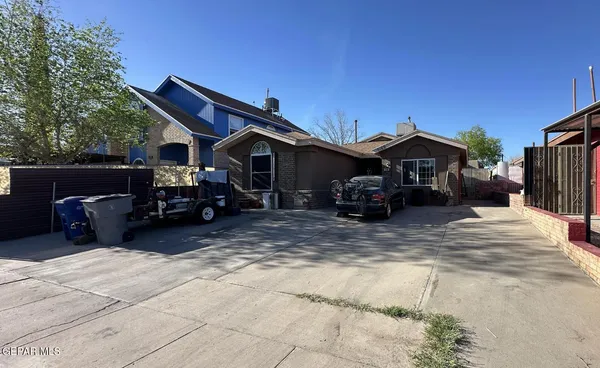 a car parked in front of house