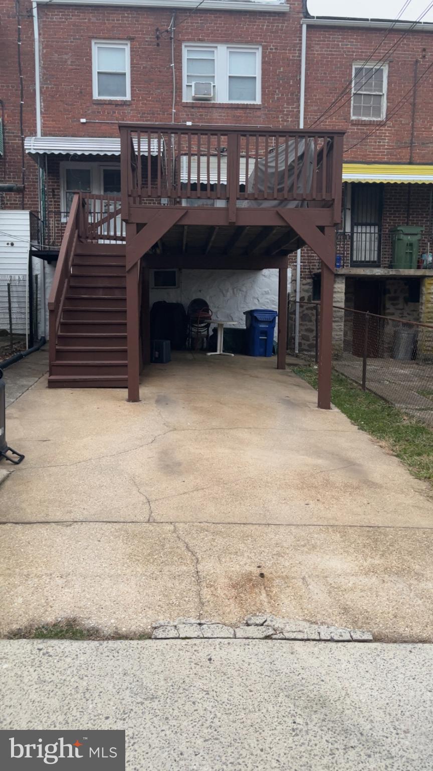 839 Lyndhurst Street Baltimore, MD 21229 - Photo 10 of 16 Rear of House with 2 Parking Pad Fenced In
