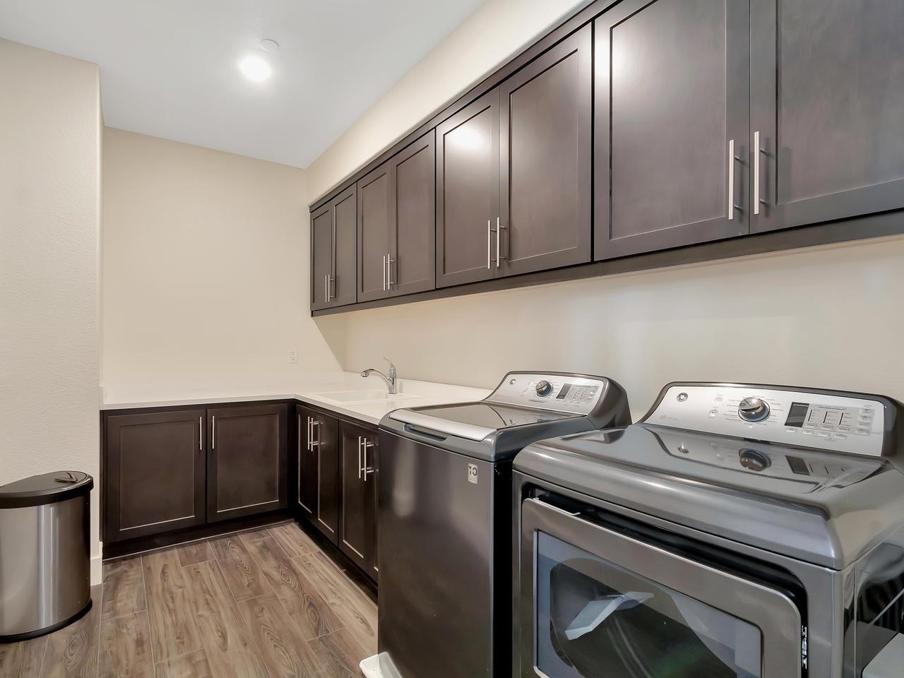 1311 Amalfi Court San Ramon, CA 94583 - Photo 25 of 59 a kitchen with stainless steel appliances granite countertop a stove a microwave and cabinets