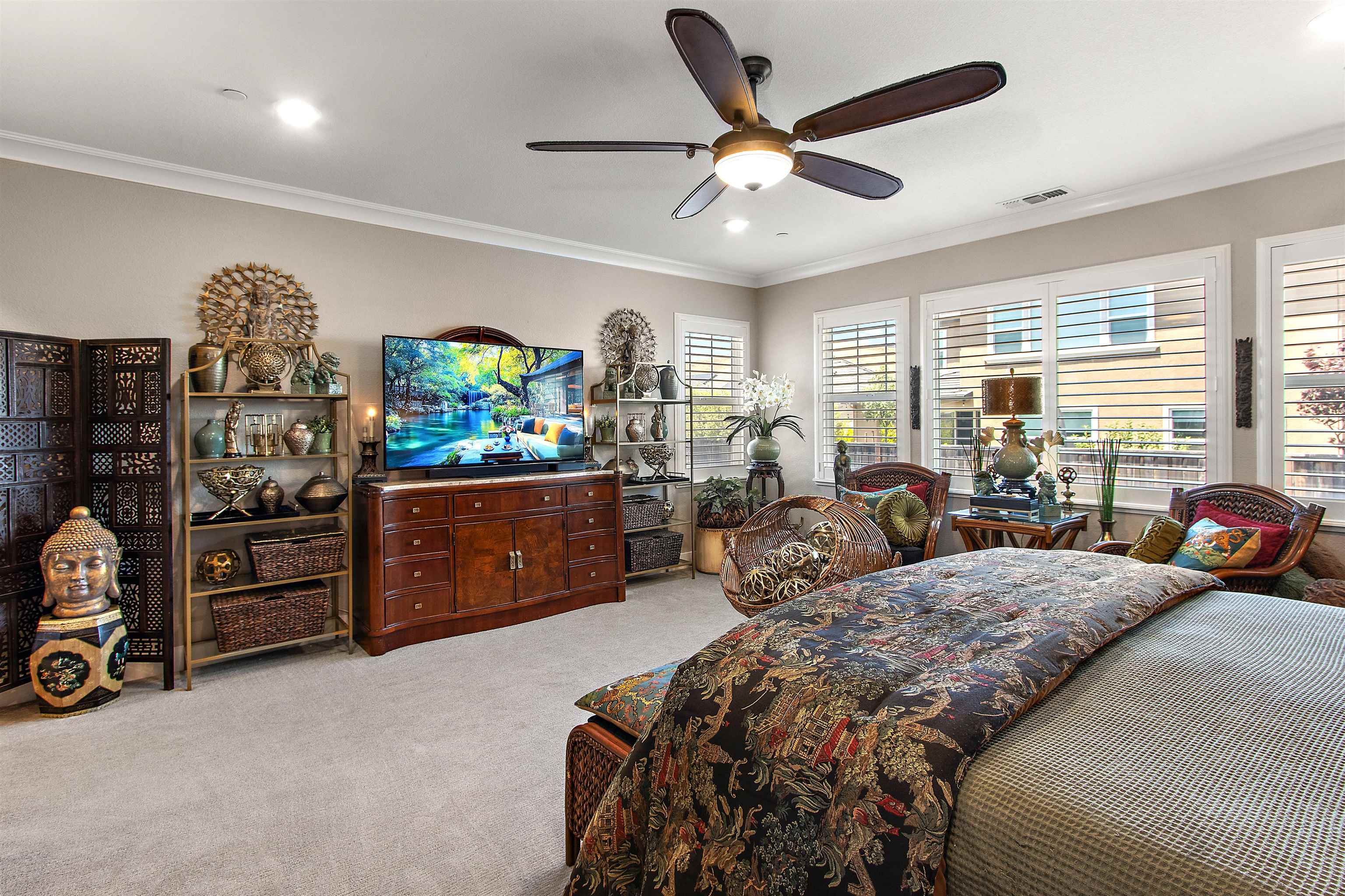 1311 Amalfi Court San Ramon, CA 94583 - Photo 29 of 59 a bed room with bed and a large window