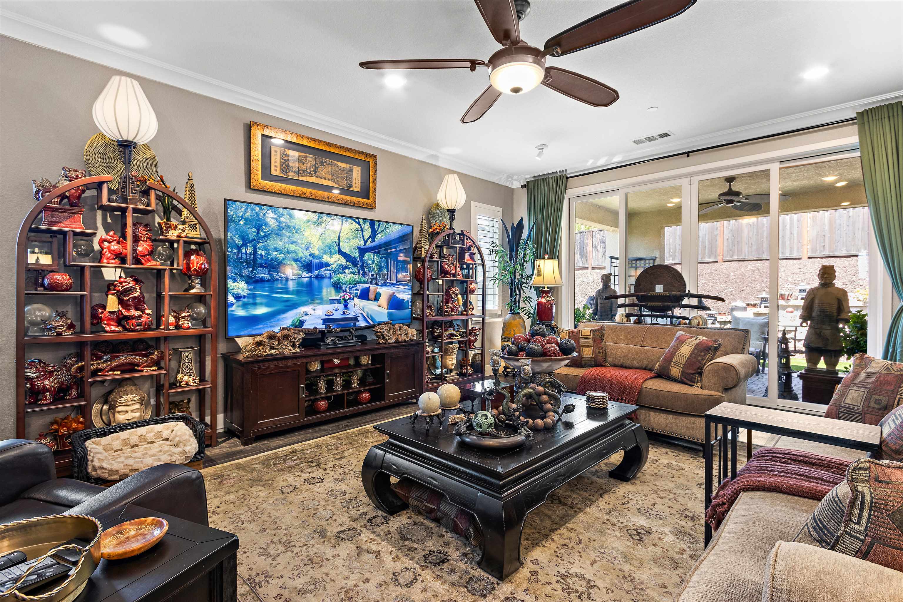 1311 Amalfi Court San Ramon, CA 94583 - Photo 7 of 59 a living room with lots of furniture and a chandelier