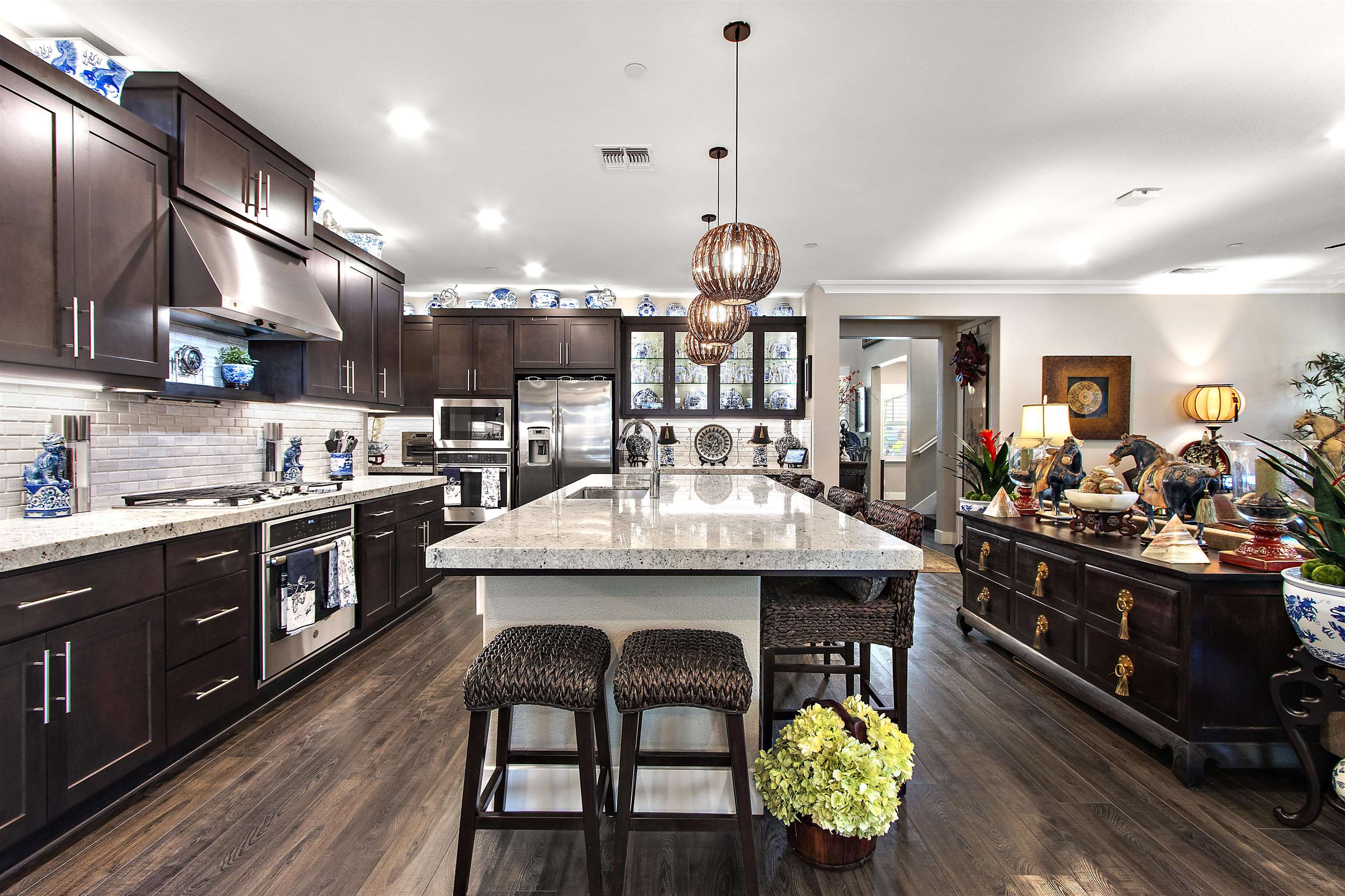 1311 Amalfi Court San Ramon, CA 94583 - Photo 9 of 59 a kitchen with counter space dining table and chairs