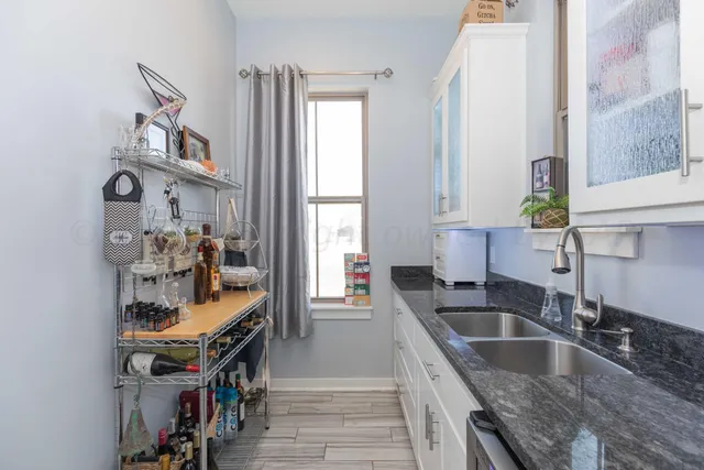 a view of a lake from a yard