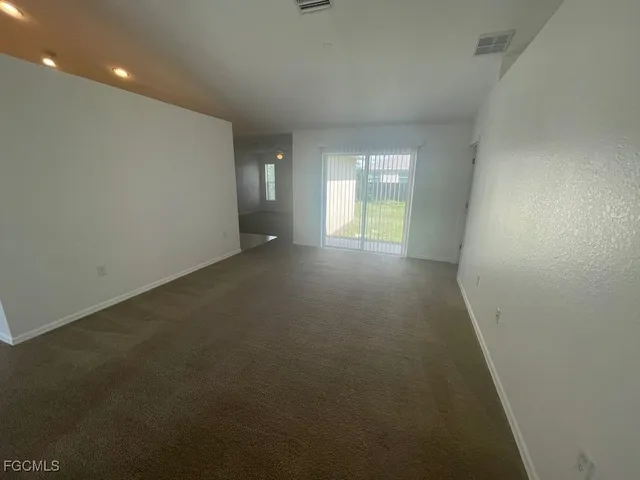 a view of a room with window