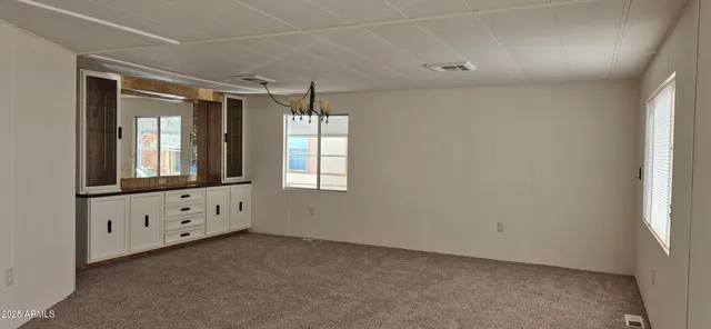 a view of an empty room