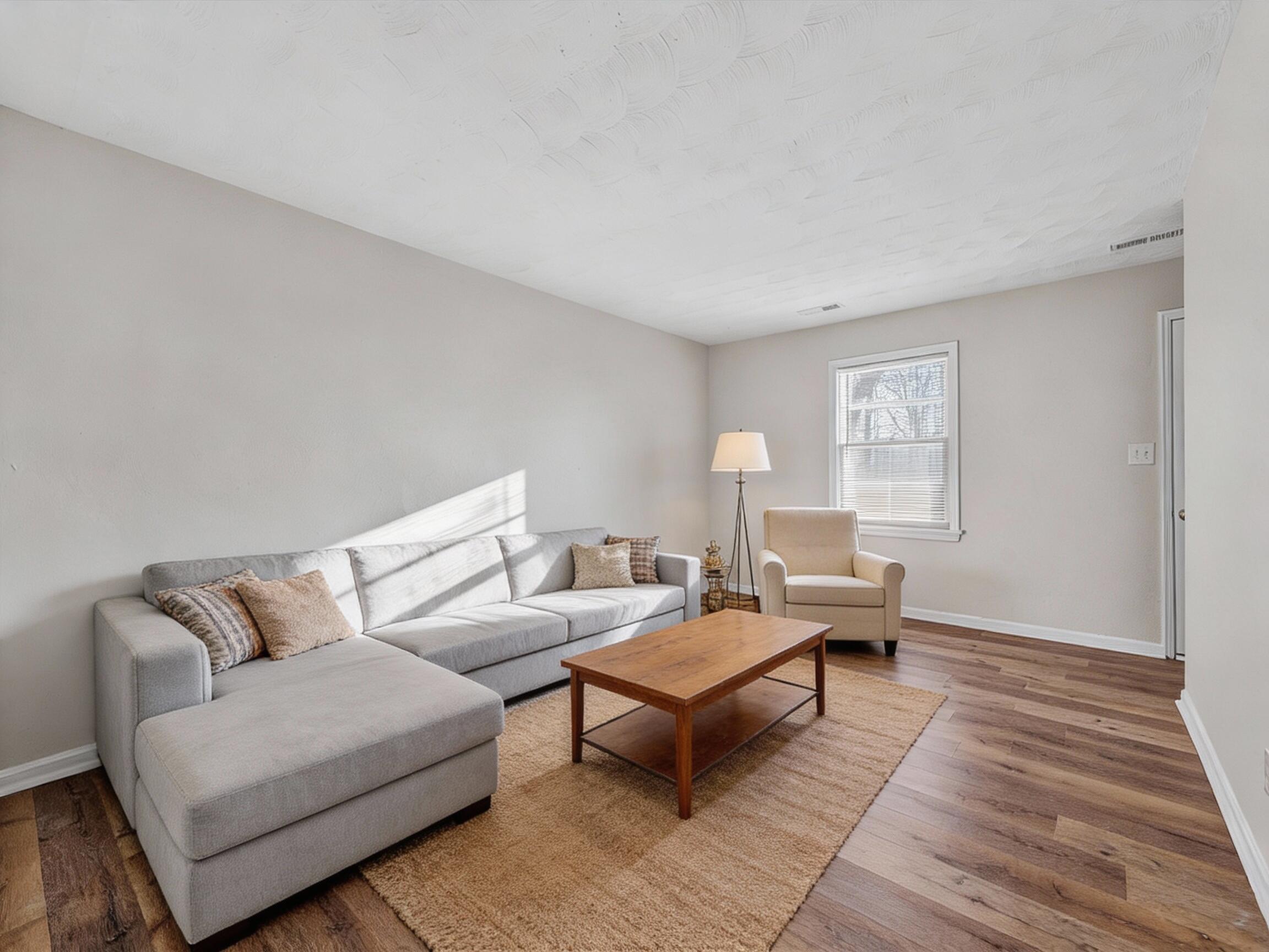 4524 Ohio Street Northeast, Unit 4528 Roanoke, VA 24019 - Photo 27 of 28 a living room with furniture and a wooden floor