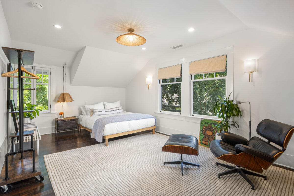 71 Eucalyptus Lane Montecito, CA 93108 - Photo 24 of 69 a bedroom with a bed chair and a large window