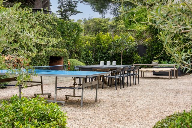 a front view of a house with a garage