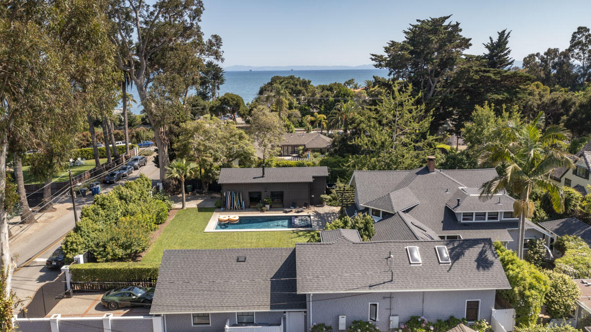 71 Eucalyptus Lane Montecito, CA 93108 - Photo 51 of 69 an aerial view of a house with swimming pool