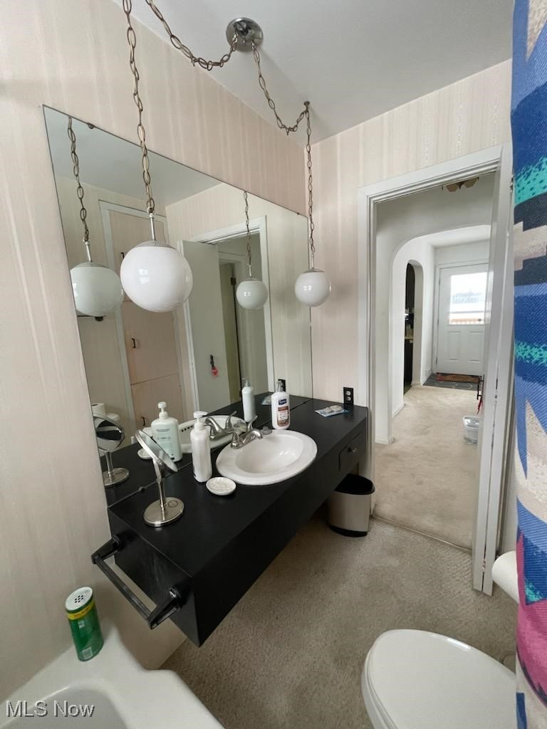 3113 Hague Road Orwell, OH 44076 - Photo 18 of 23 Bathroom with sink and toilet