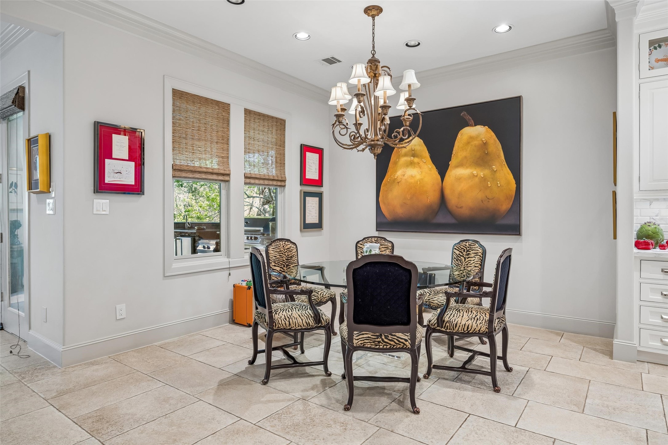 422 Pinewold Drive Houston, TX 77056 - Photo 17 of 49 a view of a dining room with furniture and chandelier