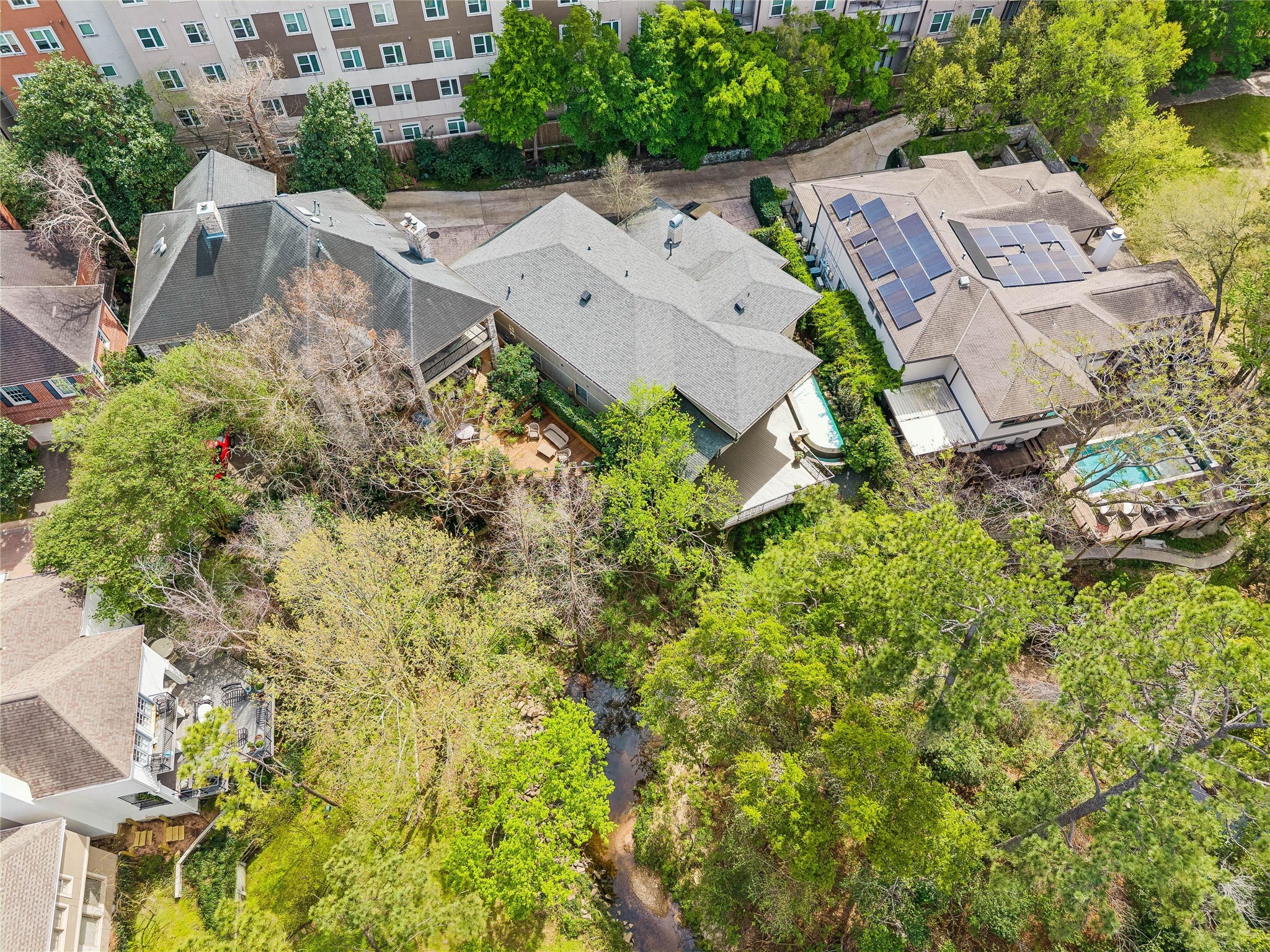 422 Pinewold Drive Houston, TX 77056 - Photo 48 of 49 an aerial view of residential house with outdoor space