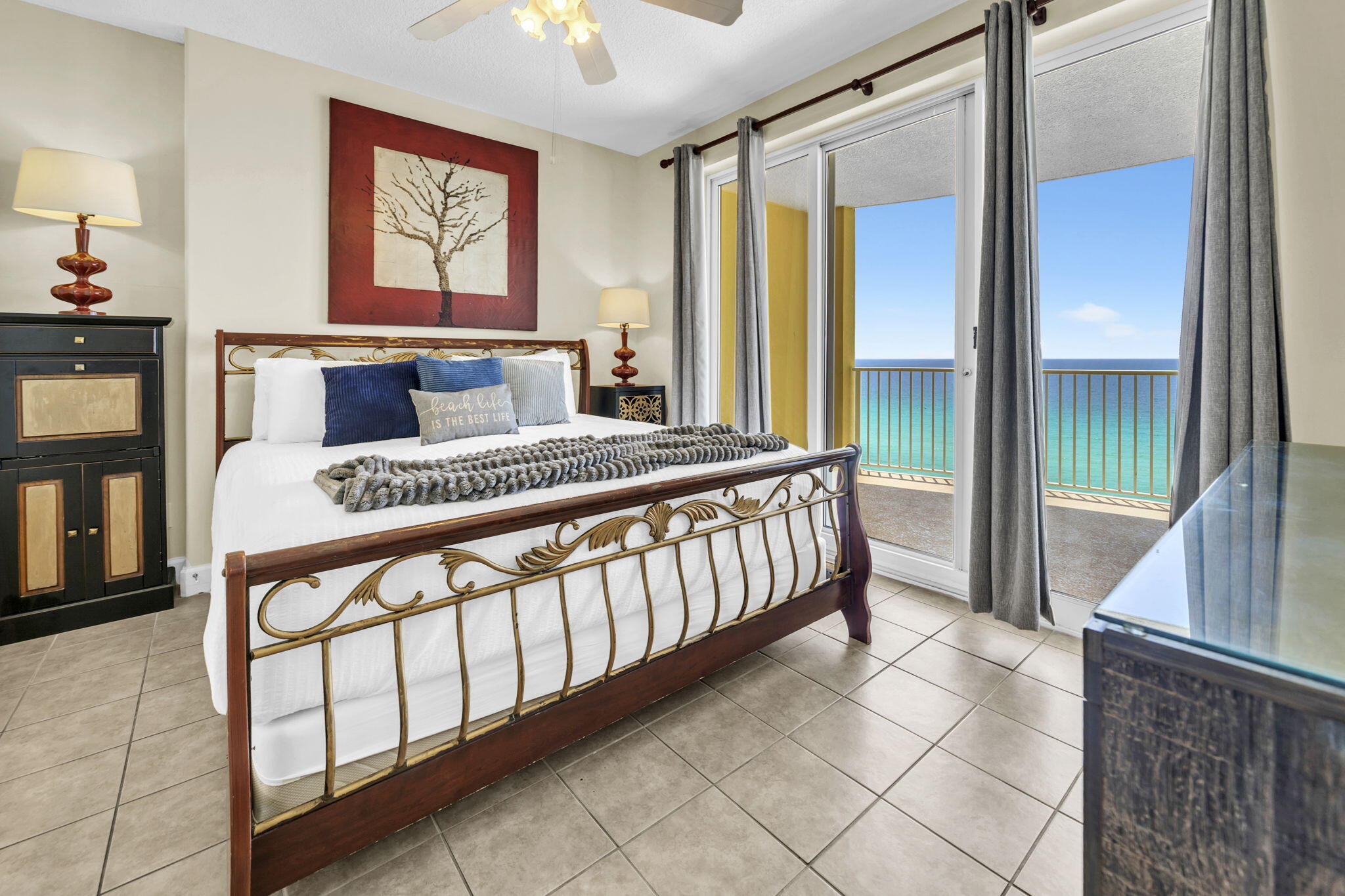 17545 Front Beach Road, Unit 1108 Panama City Beach, FL 32413 - Photo 8 of 43 Master Bedroom