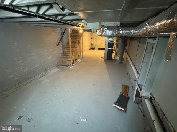 a view of storage and utility room