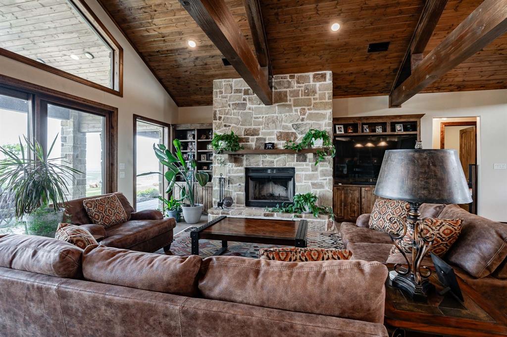 1032 Braune Road Merkel, TX 79536 - Photo 13 of 36 a living room with furniture and a fireplace