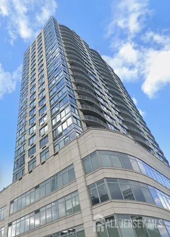 a front view of a building