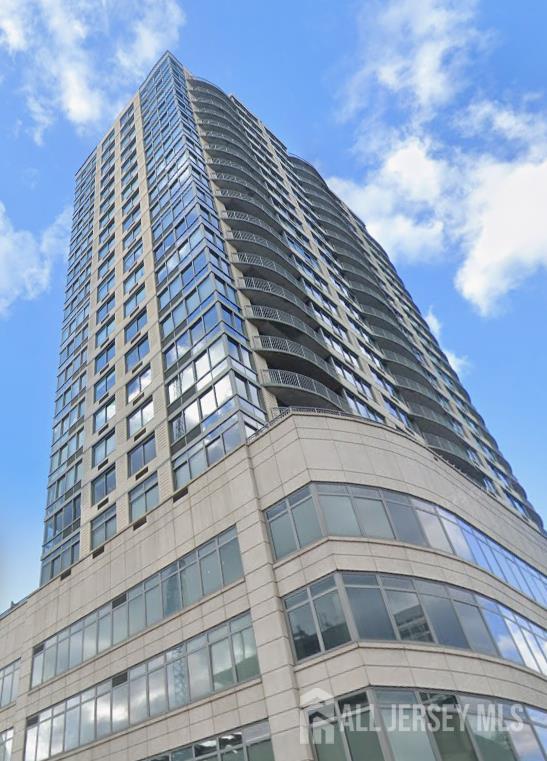 a front view of a building