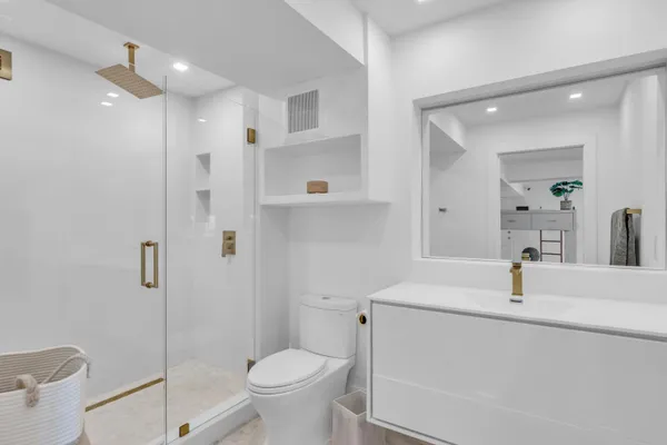 a room with storage and utility