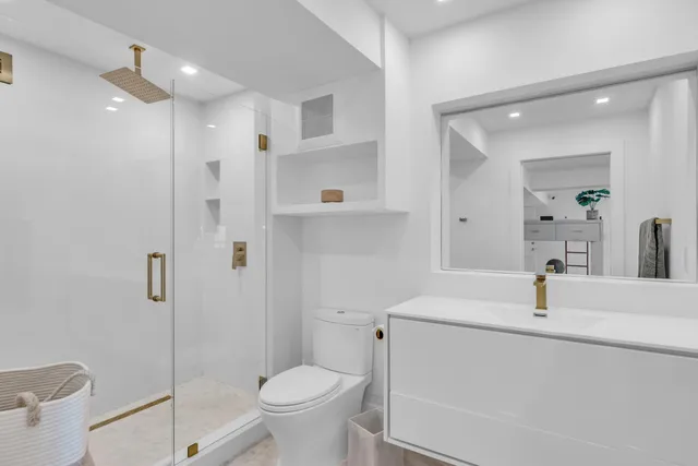 a room with storage and utility