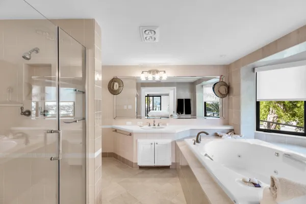 a workspace with furniture and window