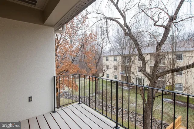 a view of a balcony