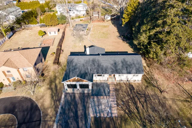 a view of balcony with wooden floor