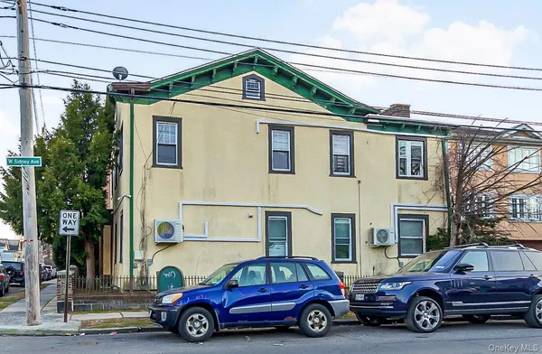 a car parked in front of a building