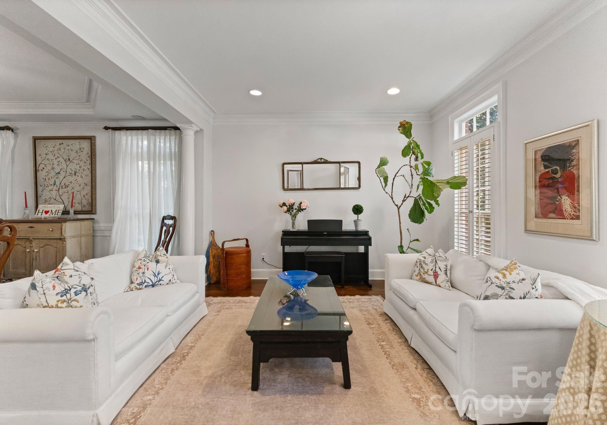 15705 Knox Hill Road Huntersville, NC 28078 - Photo 15 of 48 a living room with furniture and a wooden floor