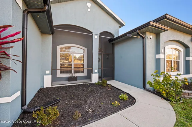 a front view of a house