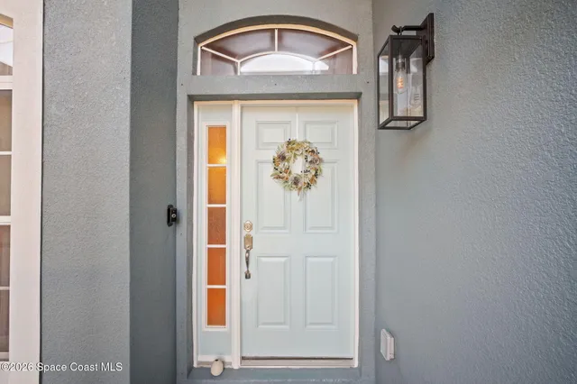 a front view of a house with hallway