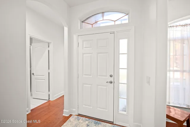 a view of front door