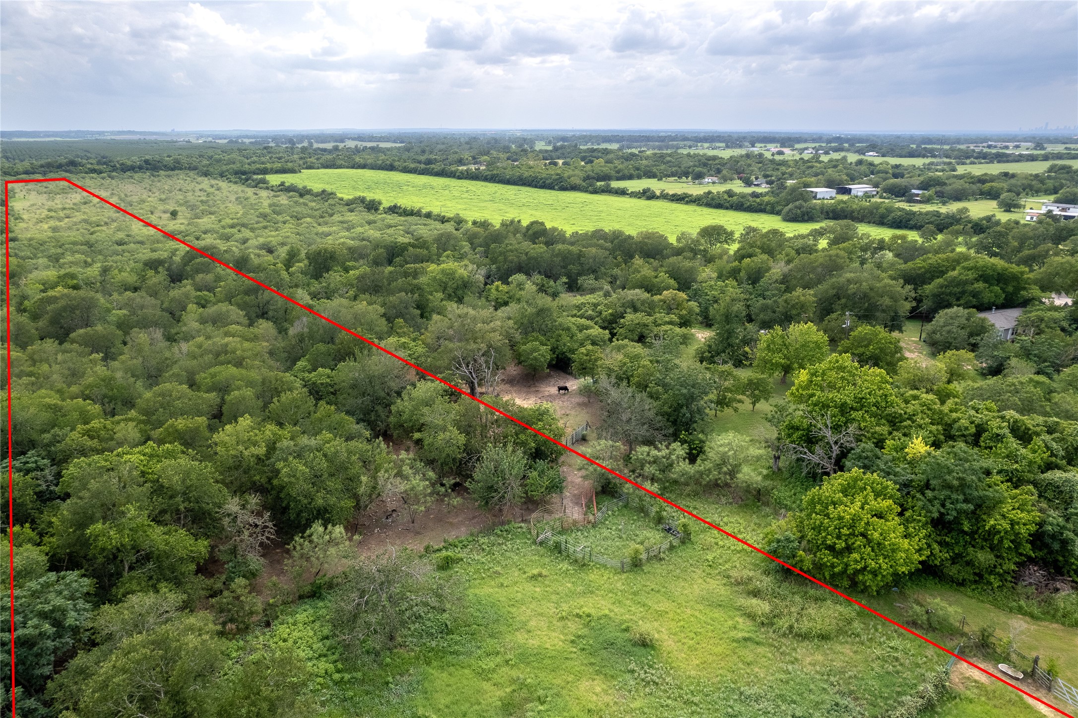 969 Rd Elgin Tx 78602 Road Elgin, TX 78621 - Photo 10 of 17 Aerial view of property and surrounding area featuring property boundaries highlighted