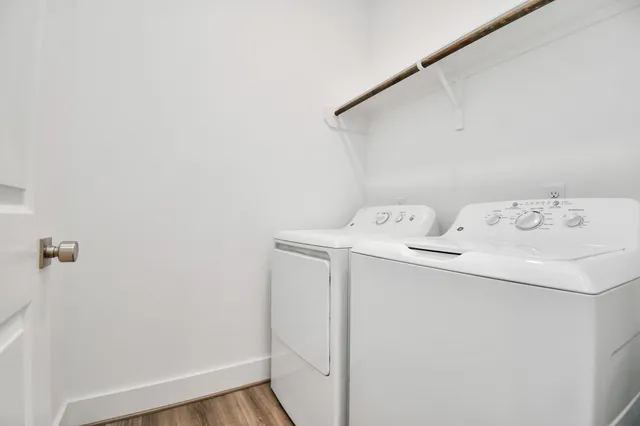 a view of a building with a street