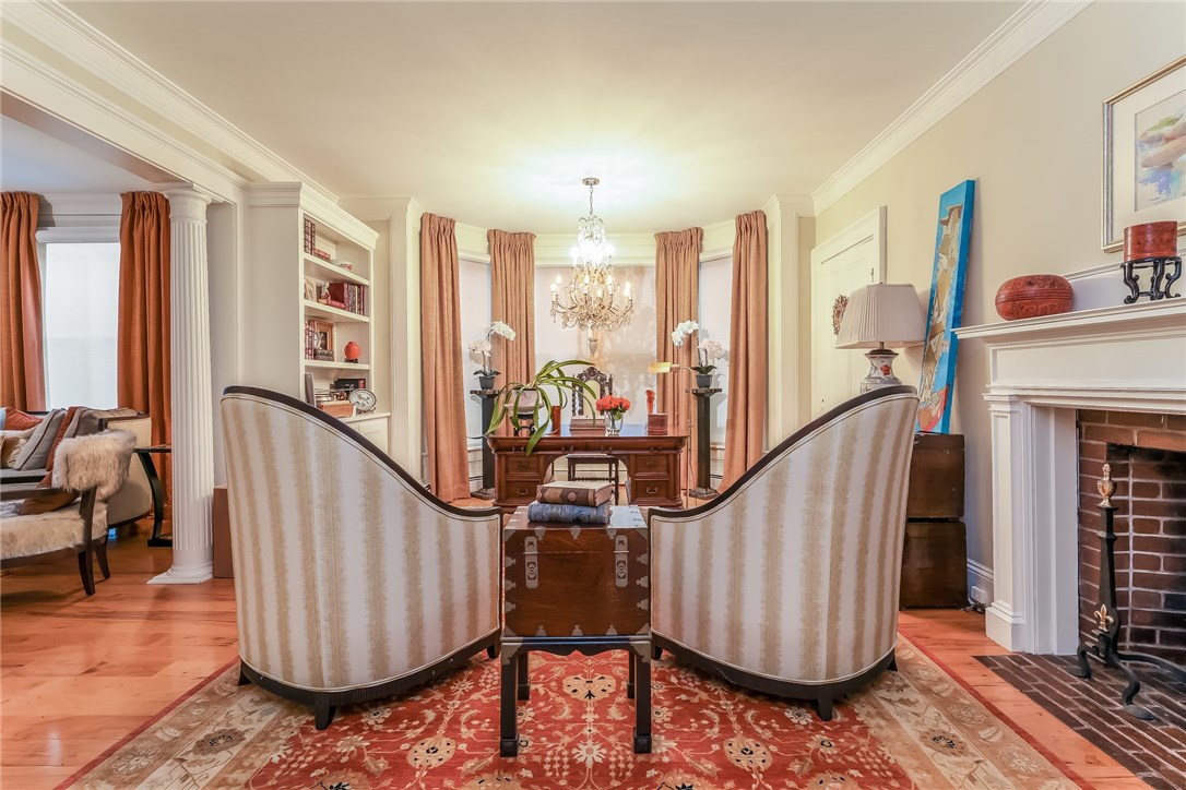 32 Broad Street Warren, RI 02885 - Photo 16 of 40 Library office with fireplace