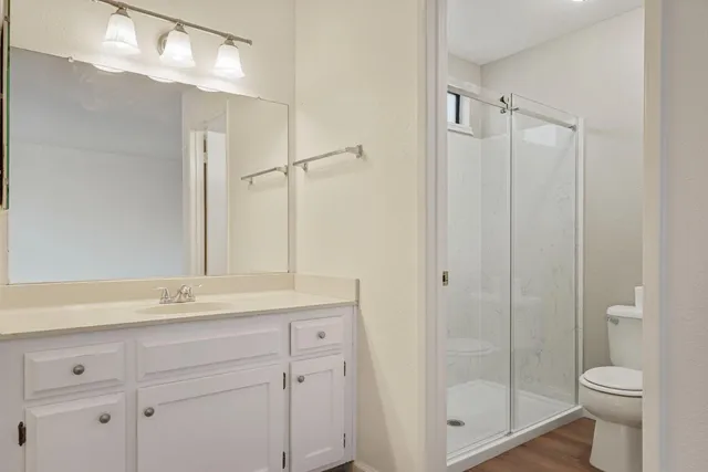 a view of small space with racks on the wall