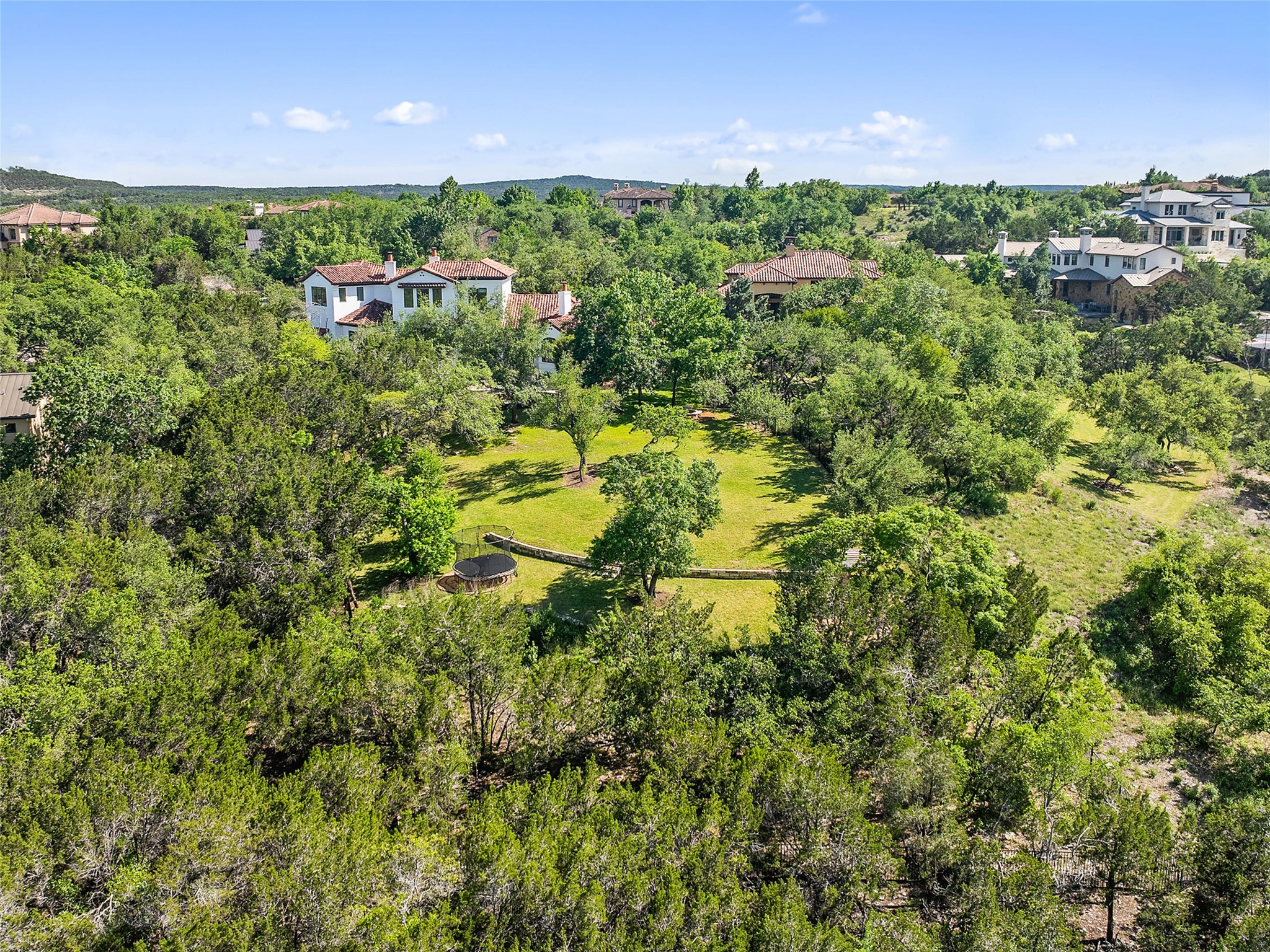 11620 Musket Rim Street Austin, TX 78738 - Photo 28 of 32 a view of a large yard with lots of palm trees