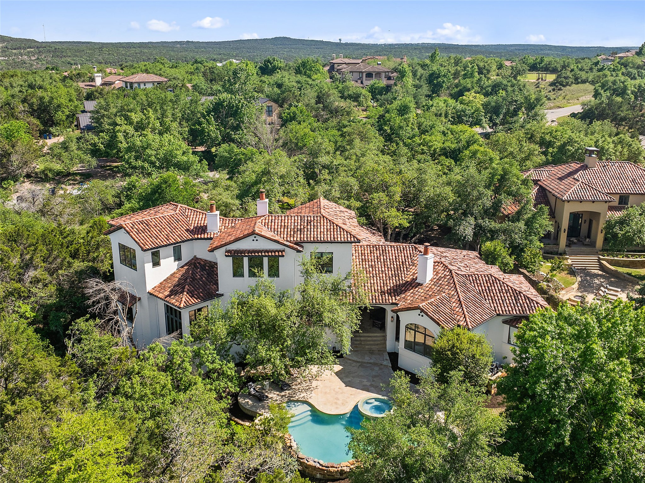 11620 Musket Rim Street Austin, TX 78738 - Photo 31 of 32 an aerial view of a house with big yard
