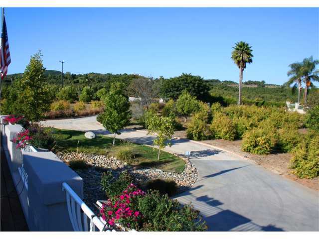 1035 Sleeping Indian Road Oceanside, CA 92057 - Photo 16 of 25 Here's the view off the kitchen patio looking up the crushed stone driveway towards the gate.