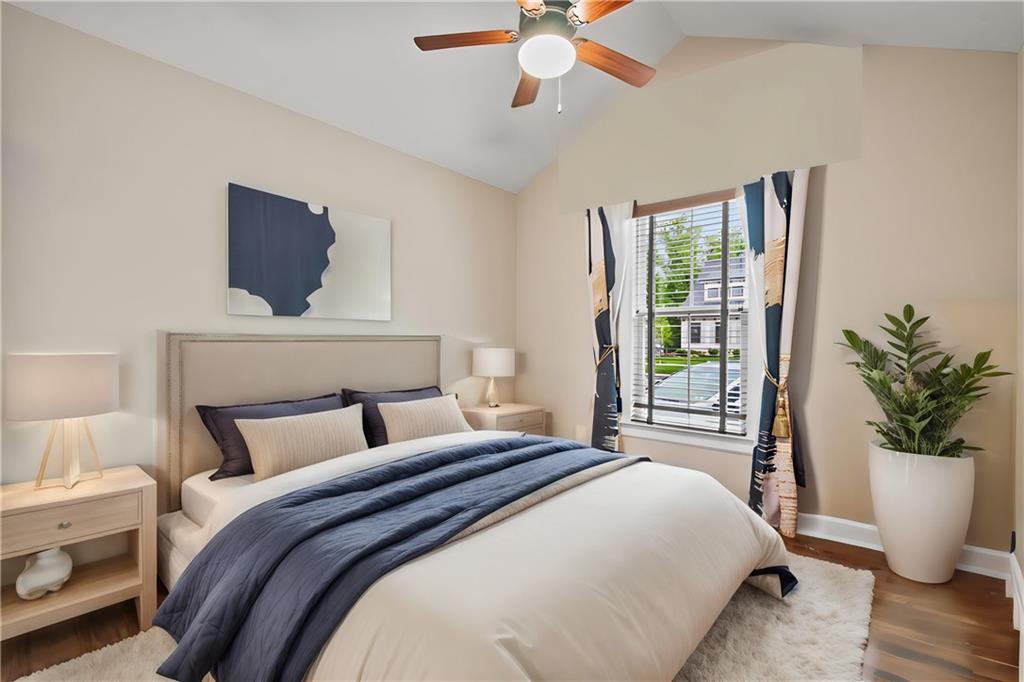 2009 Cherry Road Gibsonia, PA 15044 - Photo 6 of 45 a bedroom with a large bed and a potted plant